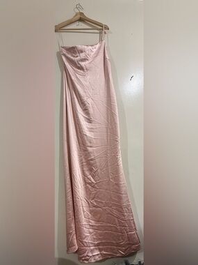 pretty lavish pink satin dress Pretty Lavish Lilith satin midi dress in pink